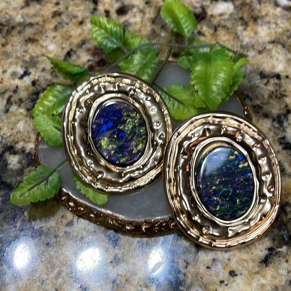 Round Statement Earrings - Picture 7 of 13